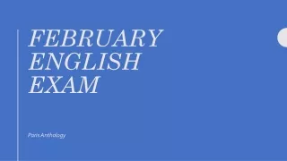 February English Exam