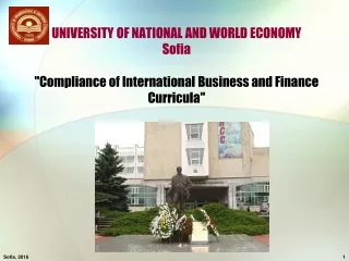 JOINT MASTER DEGREE IN EUROPEAN BUSINESS AND FINANCE Rationale and aims of the JMDEBF
