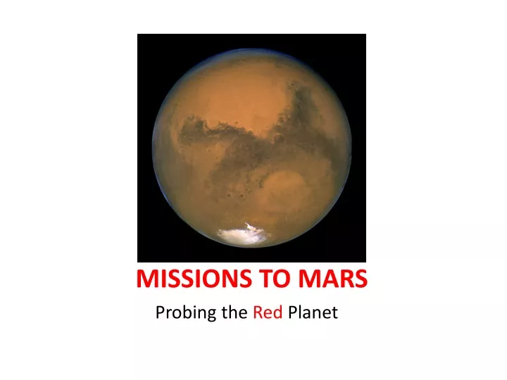 missions to mars