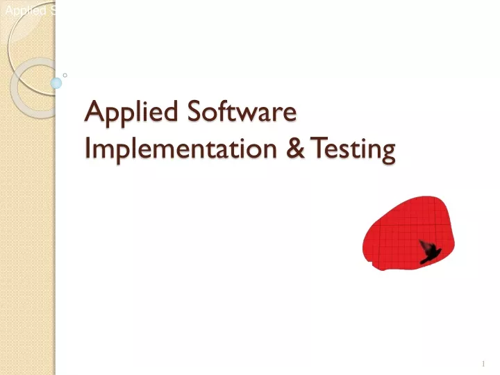 applied software implementation testing