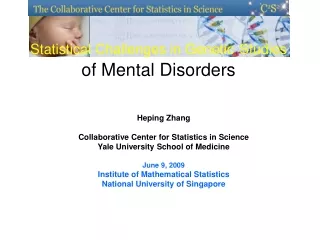 Statistical Challenges in Genetic Studies of Mental Disorders