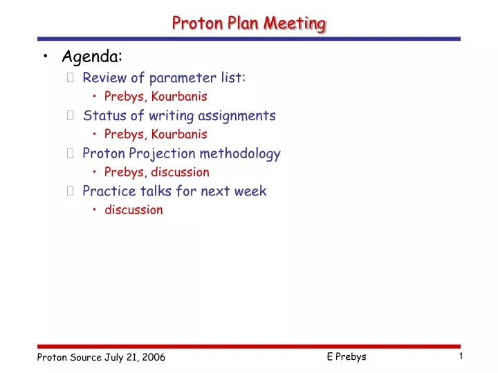 proton plan meeting