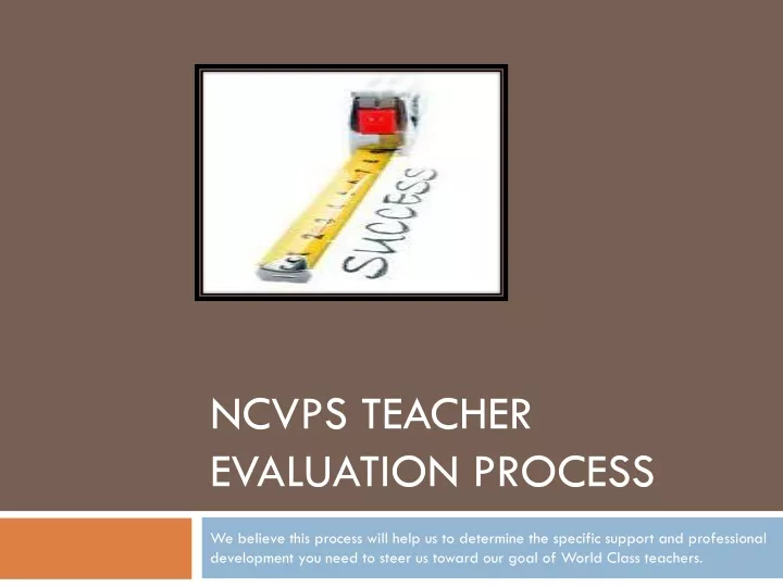 ncvps teacher evaluation process