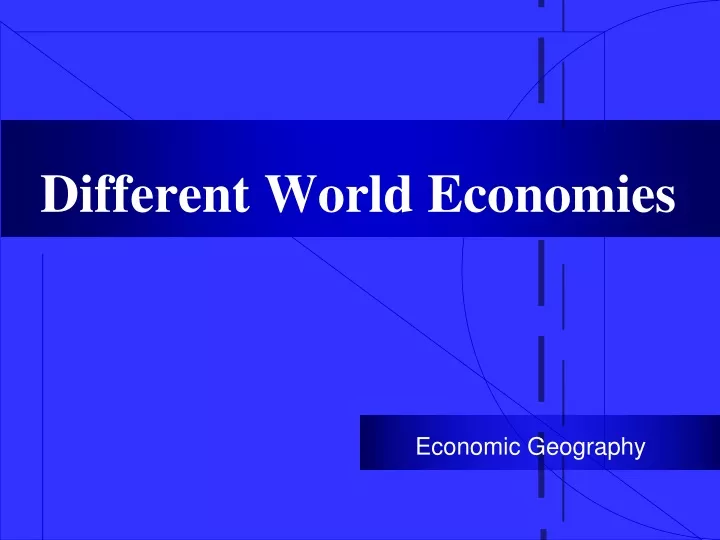 different world economies