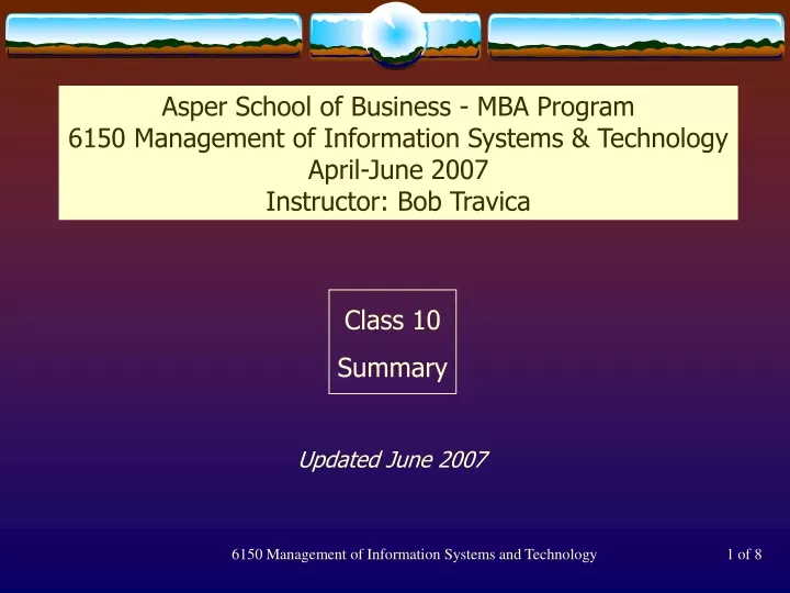 asper school of business mba program 6150
