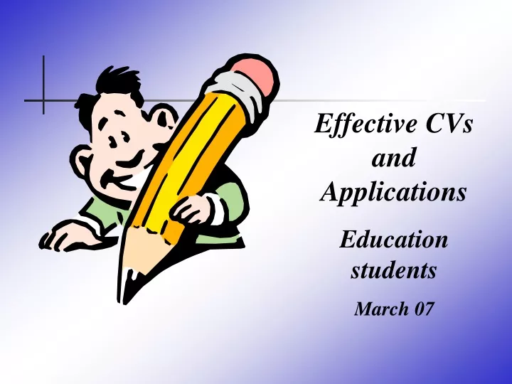 effective cvs and applications education students