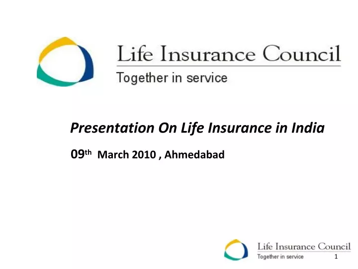 presentation on life insurance in india