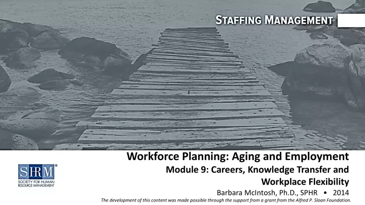 workforce planning aging and employment module