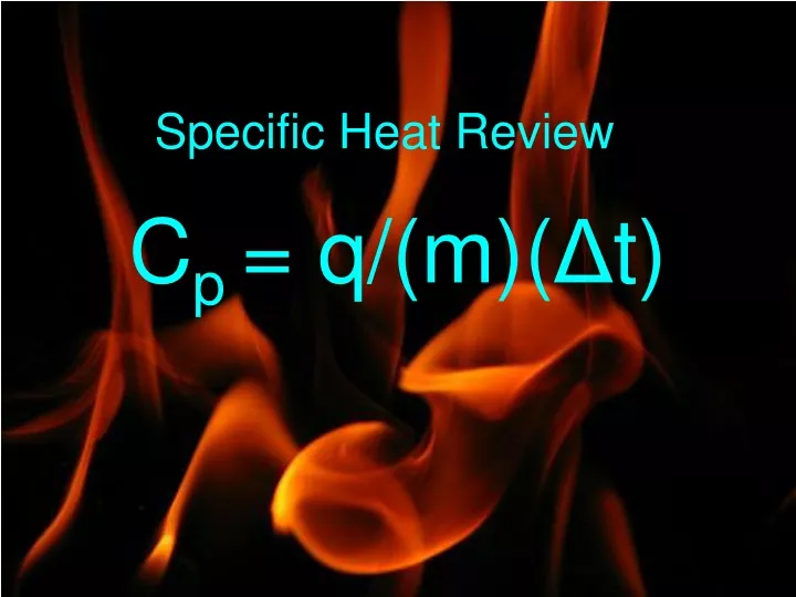 specific heat review