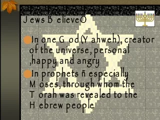 Jews Believe…