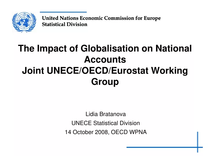 the impact of globalisation on national accounts joint unece oecd eurostat working group