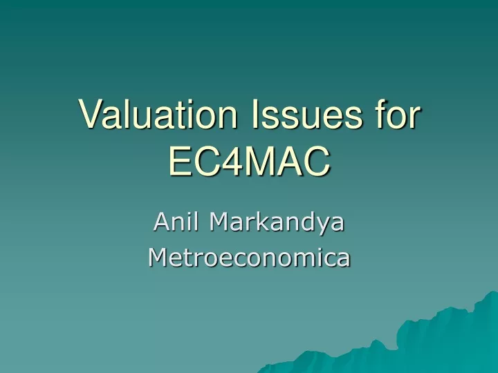 valuation issues for ec4mac