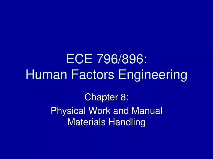 ece 796 896 human factors engineering
