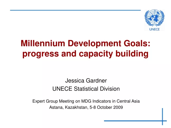 millennium development goals progress and capacity building