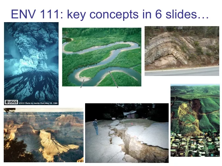 env 111 key concepts in 6 slides