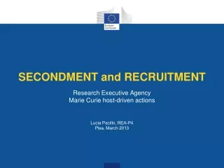 Research Executive Agency Marie Curie host-driven actions