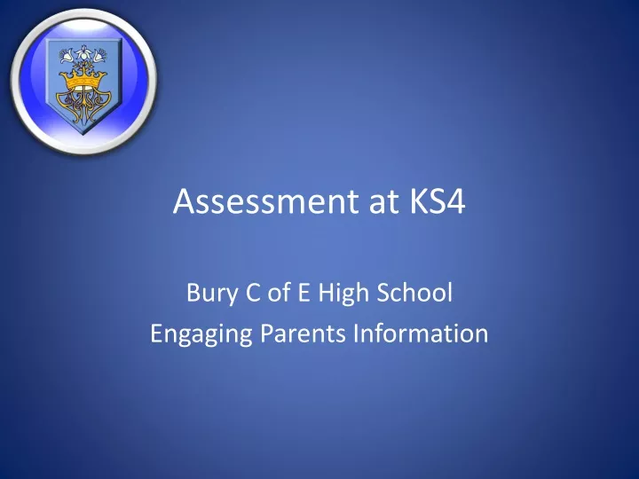 assessment at ks4