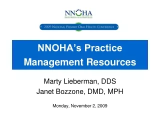 NNOHA’s Practice Management Resources