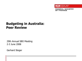 Budgeting in Australia: Peer Review