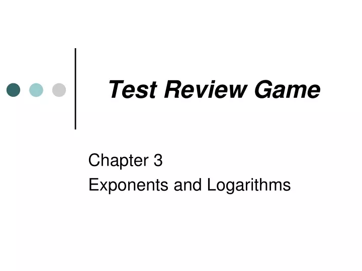 test review game