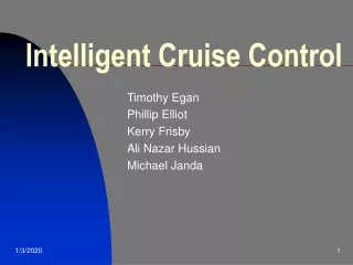 Intelligent Cruise Control
