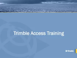 Trimble Access Training