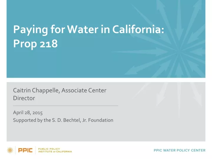paying for water in california prop 218