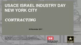USACE Israel Industry Day New York City contracting