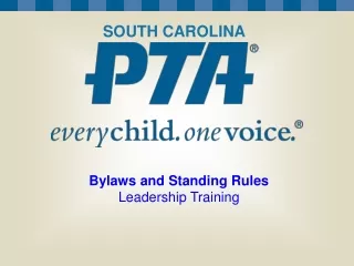 Bylaws and Standing Rules Leadership Training