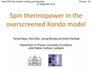 Spin thermopower in the overscreened Kondo model