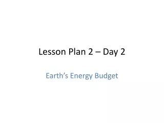 Lesson Plan 2 – Day 2