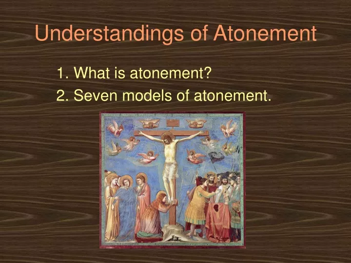 understandings of atonement