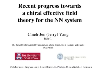 Recent progress towards  a chiral effective field  theory for the NN system