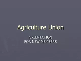 Agriculture Union