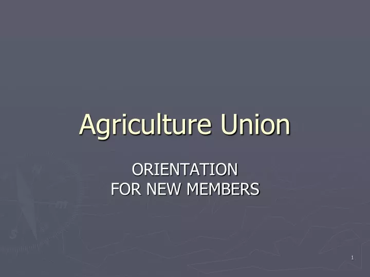 agriculture union