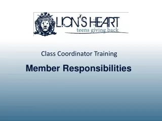 Member Responsibilities