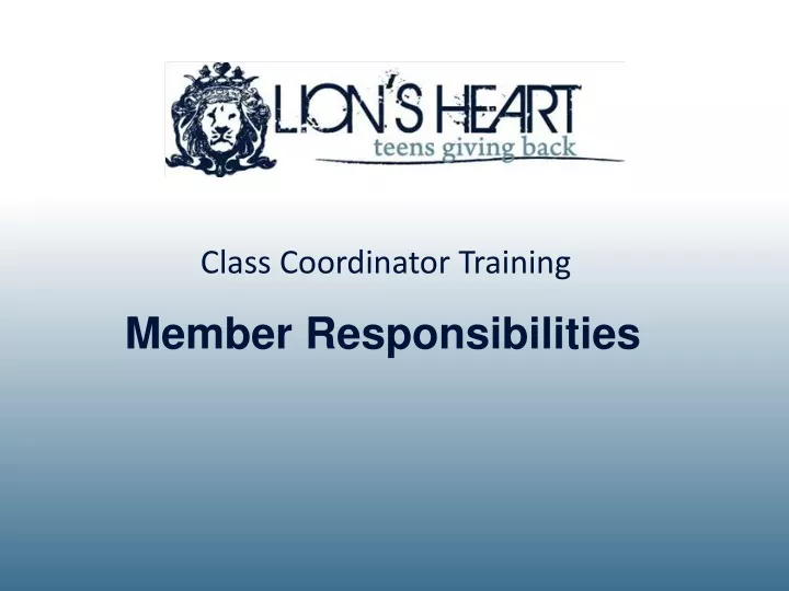 member responsibilities