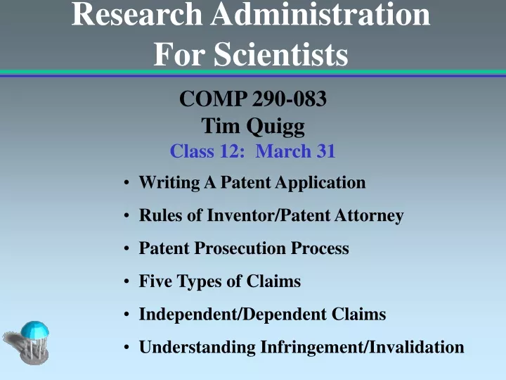 research administration for scientists
