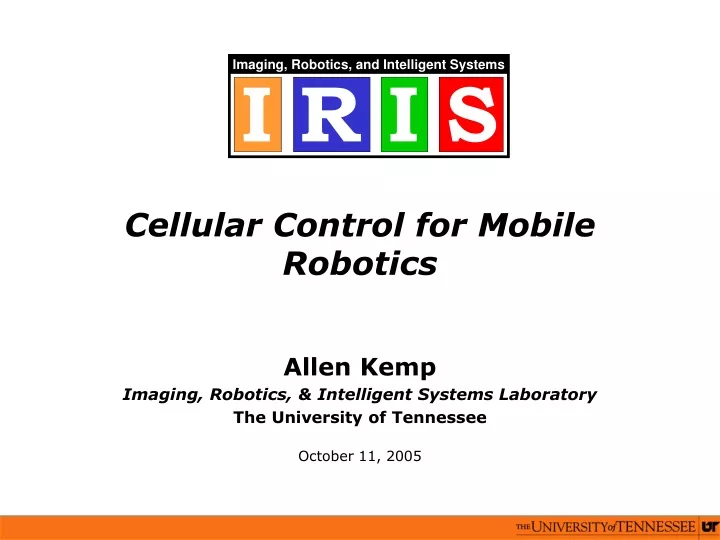 cellular control for mobile robotics