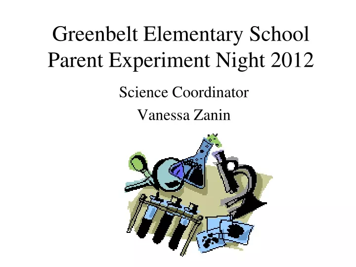 greenbelt elementary school parent experiment night 2012