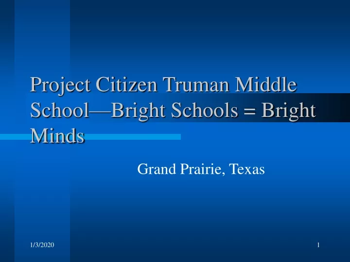 project citizen truman middle school bright schools bright minds