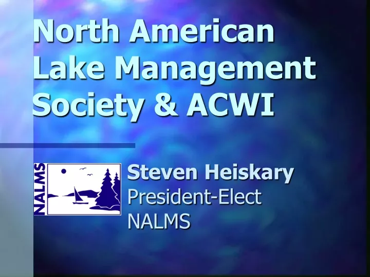 north american lake management society acwi