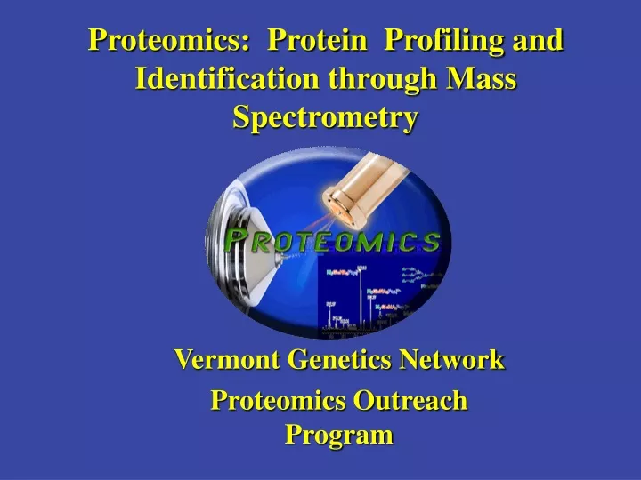 proteomics protein profiling and identification