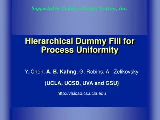 Hierarchical Dummy Fill for Process Uniformity