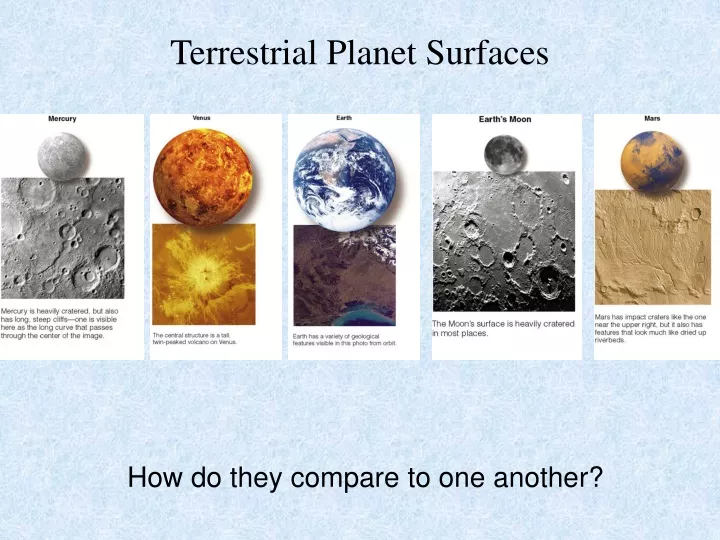 terrestrial planet surfaces