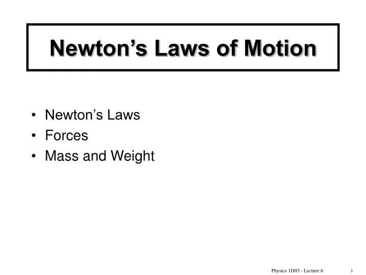 newton s laws of motion