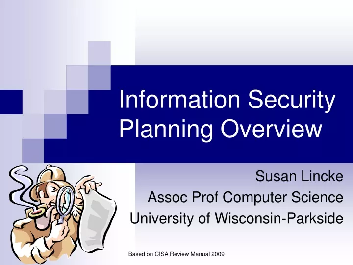 information security planning overview
