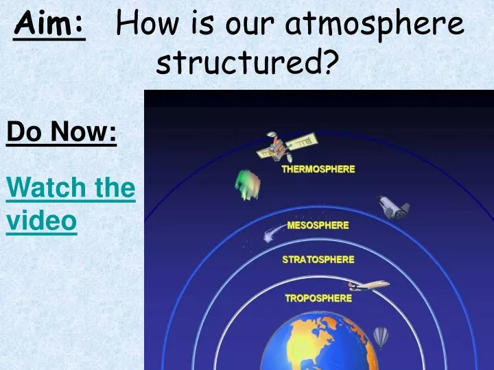aim how is our atmosphere structured