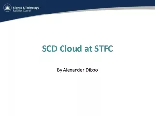 SCD Cloud at STFC