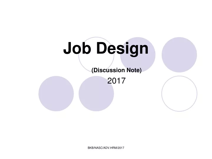 job design